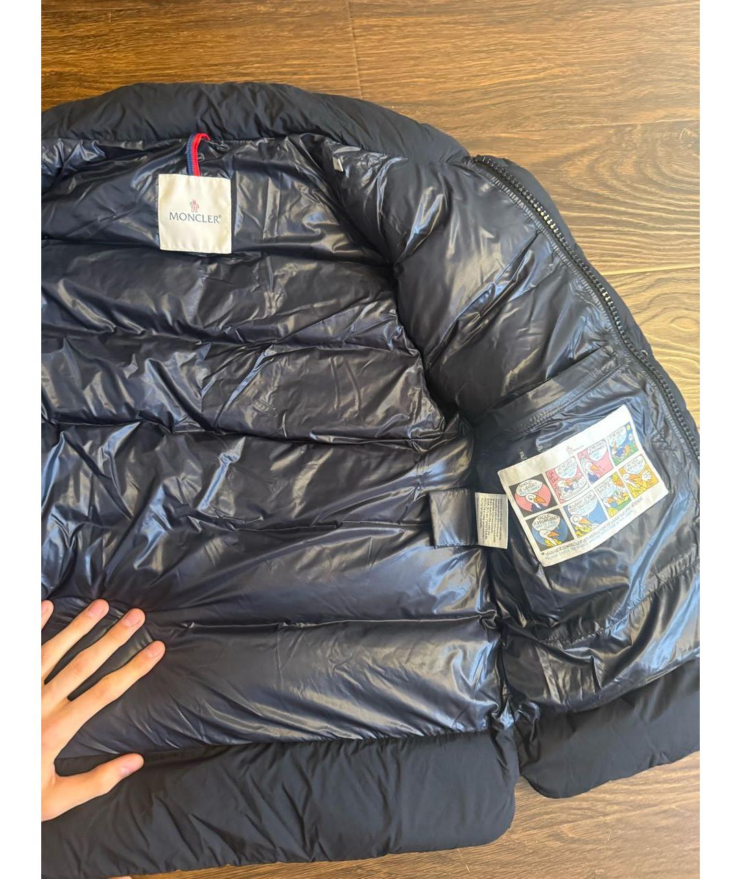 MONCLER Темно-синий жилет, фото 5