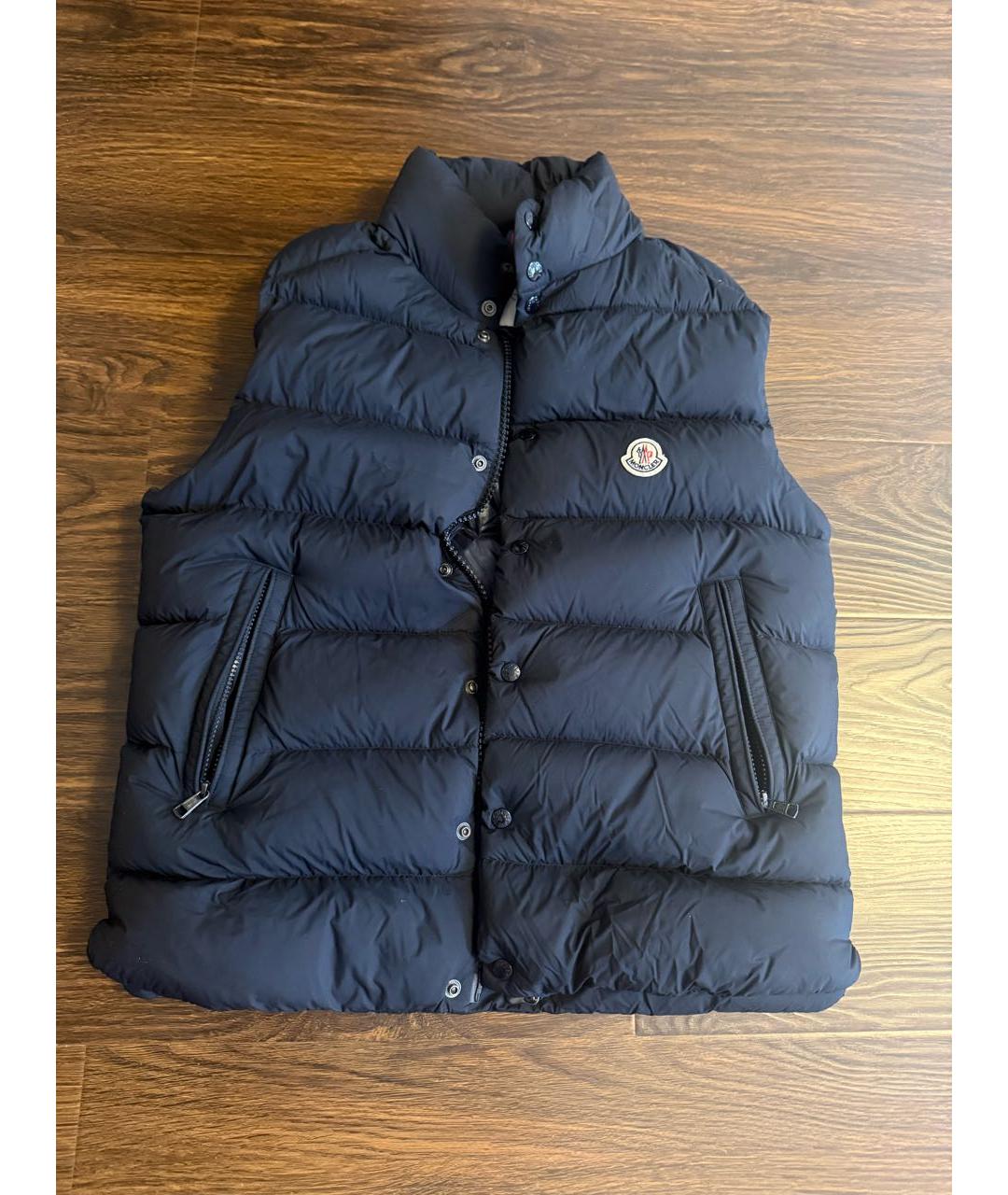MONCLER Темно-синий жилет, фото 8