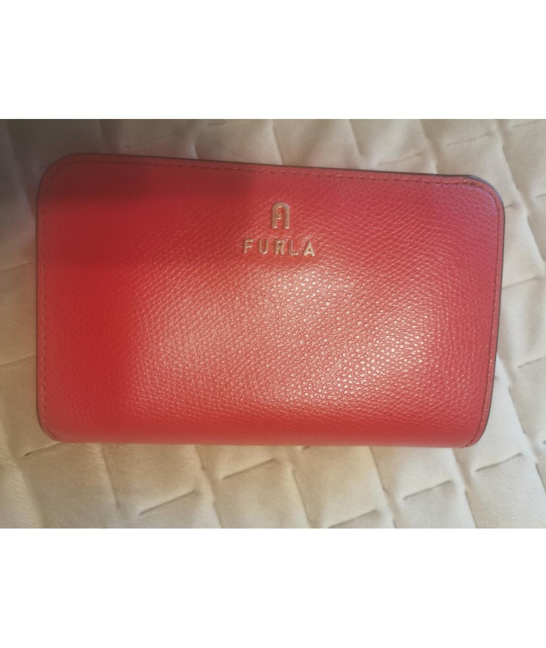 FURLA Красный кожаный кошелек, фото 10