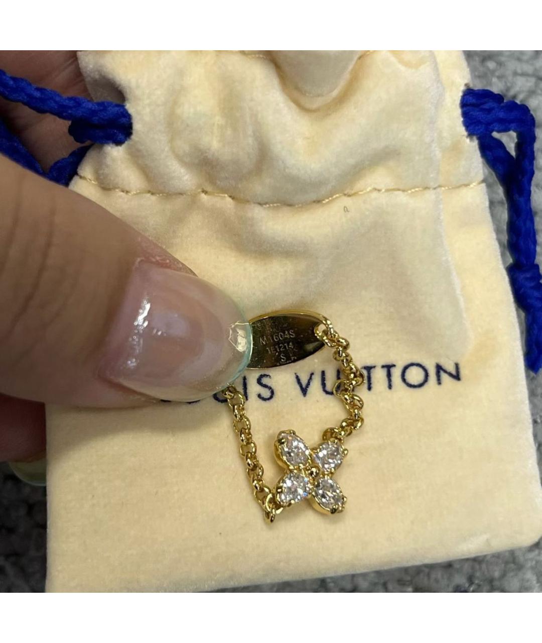 LOUIS VUITTON Золотое металлическое кольцо, фото 3