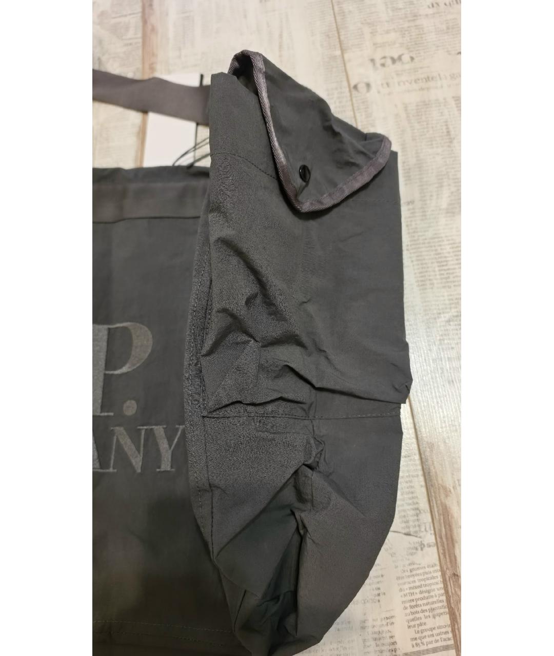 CP COMPANY Серая нейлоновая сумка на плечо, фото 4