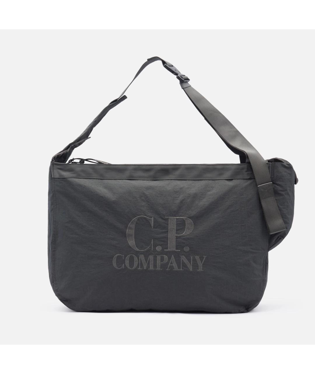 CP COMPANY Серая нейлоновая сумка на плечо, фото 10