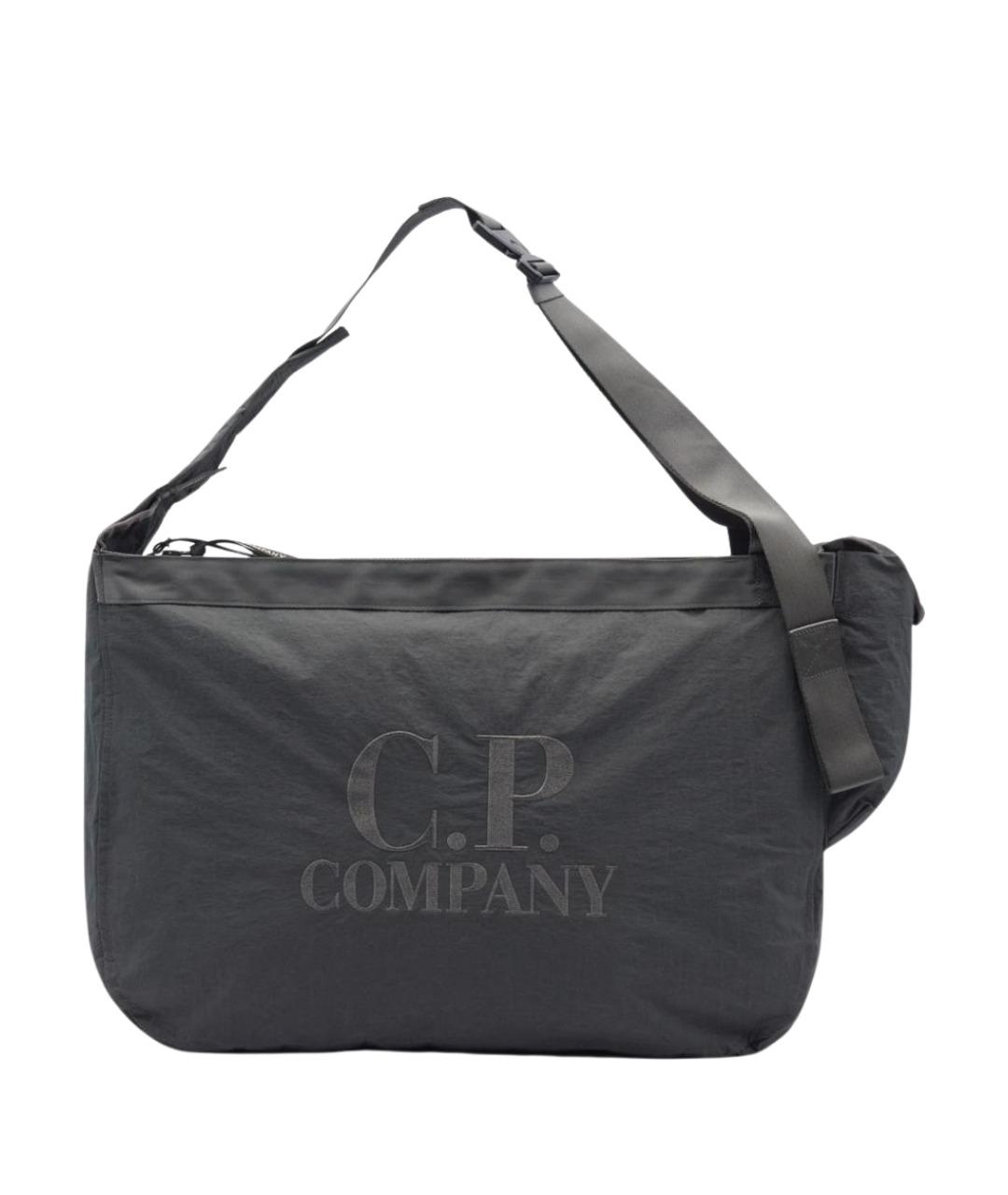 CP COMPANY Серая нейлоновая сумка на плечо, фото 1