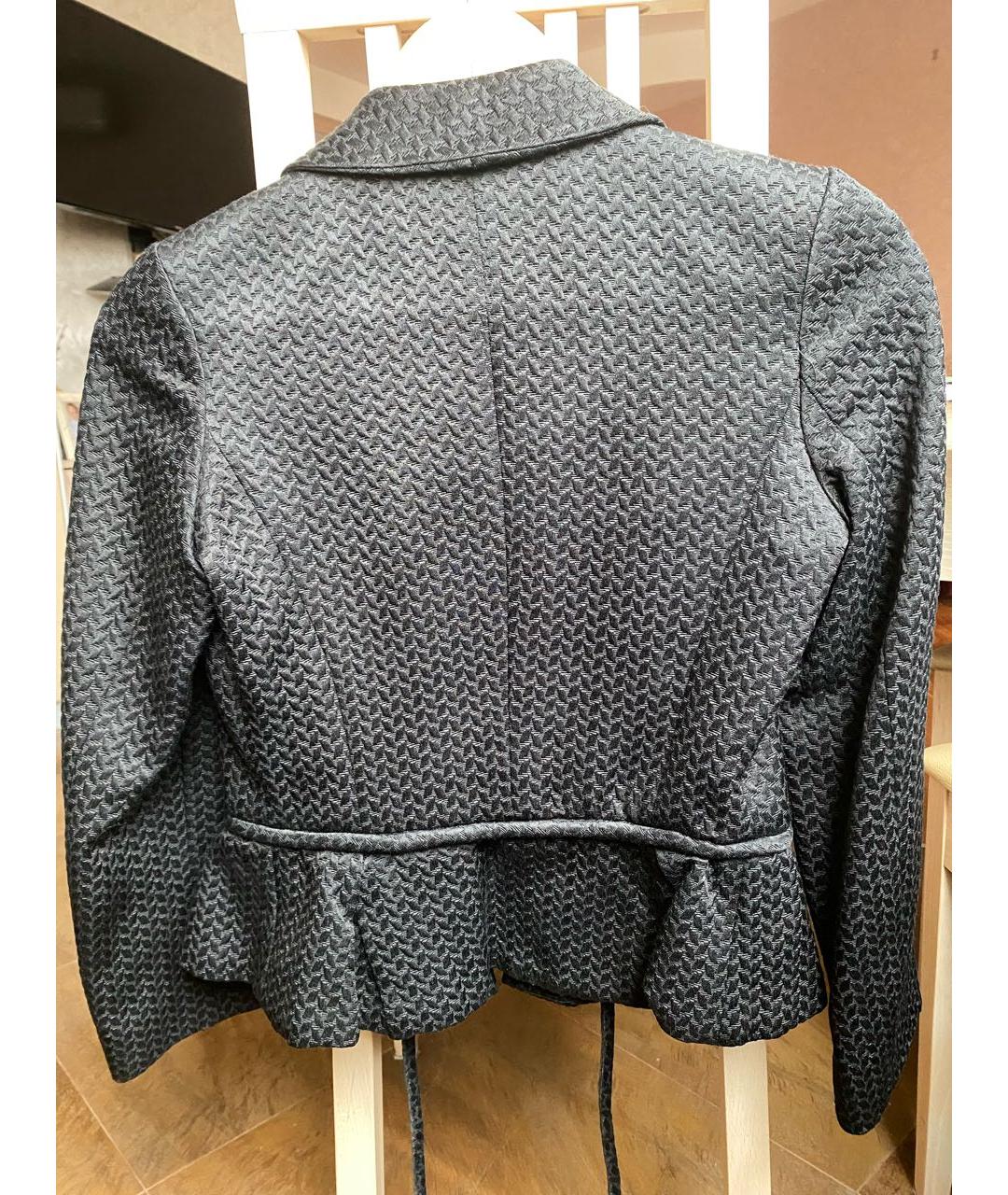CAROLINA HERRERA Черный хлопковый жакет/пиджак, фото 2