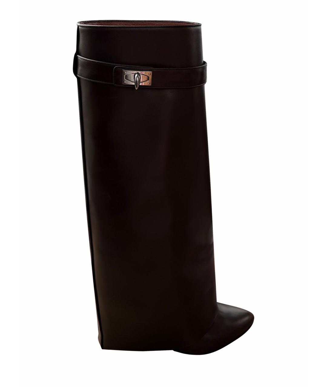 GIVENCHY Коричневые кожаные сапоги, фото 1