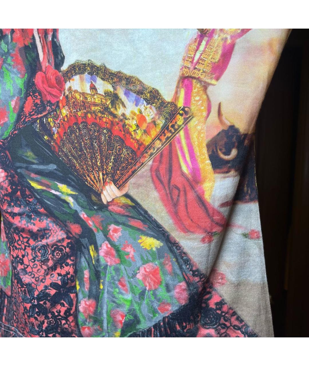 DOLCE&GABBANA Мульти хлопковая майка, фото 5