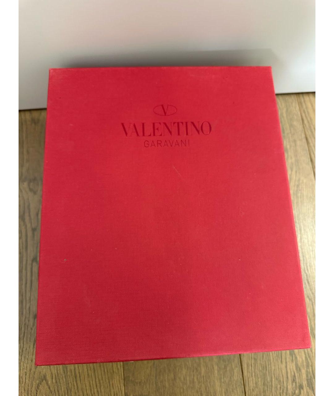 VALENTINO Черные кожаные босоножки, фото 6