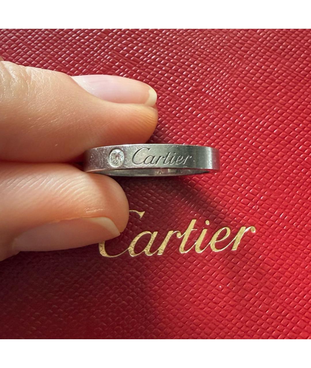 CARTIER Серое платиновое кольцо, фото 2