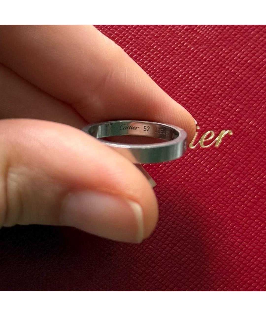 CARTIER Серое платиновое кольцо, фото 3