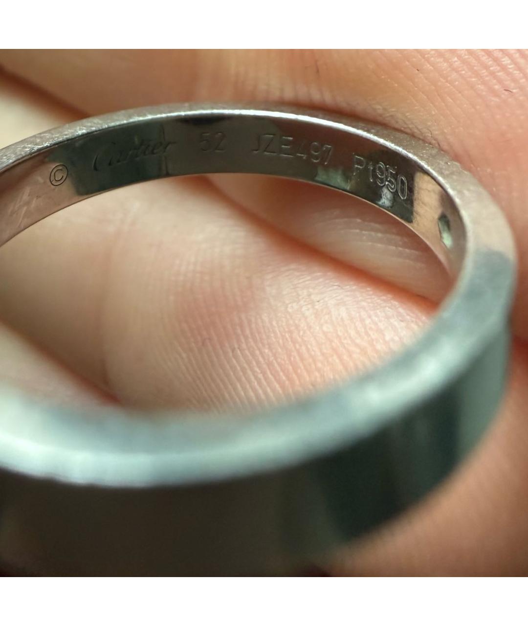 CARTIER Серое платиновое кольцо, фото 4