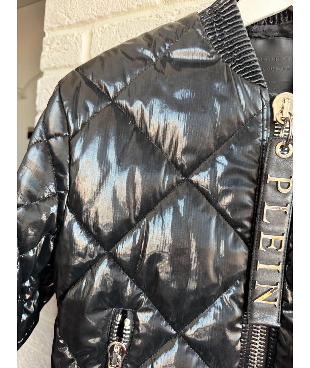 PHILIPP PLEIN Черная синтетическая куртка, фото 2