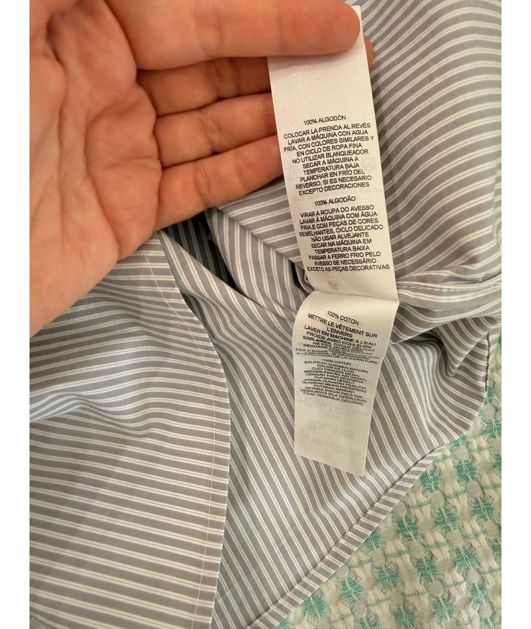 ARMANI EXCHANGE Серая хлопковая рубашка, фото 3