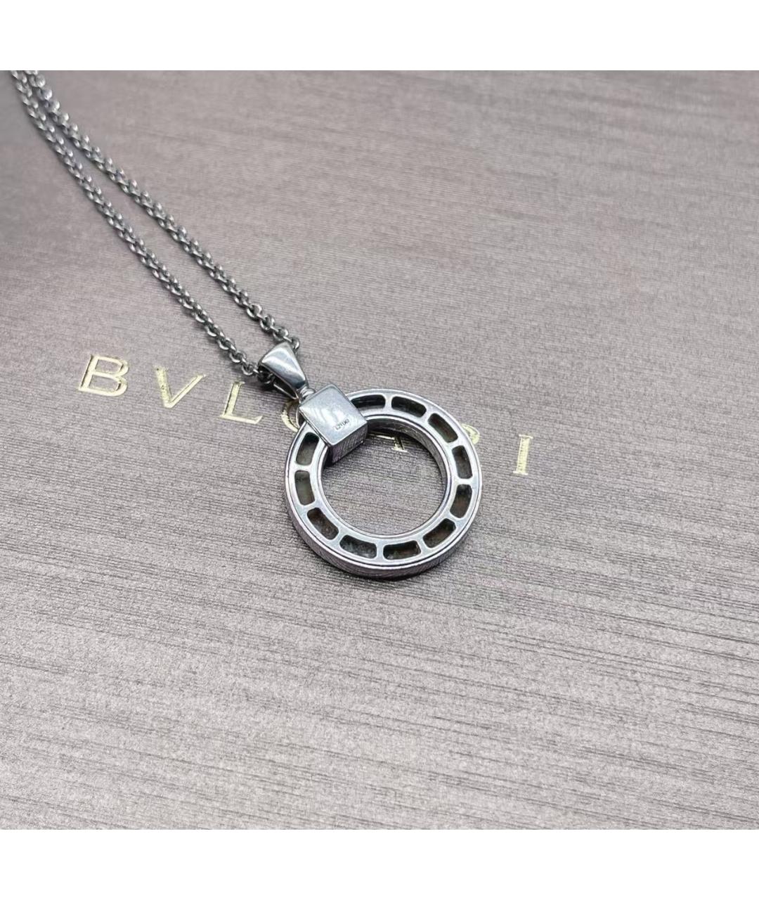 BVLGARI Серебряная подвеска из белого золота, фото 4