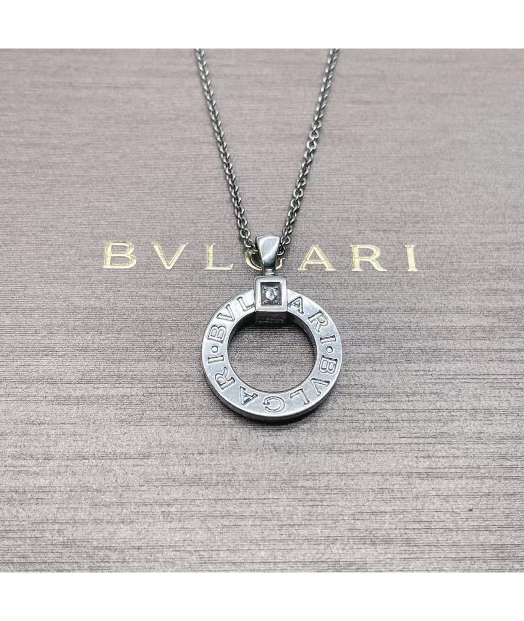 BVLGARI Серебряная подвеска из белого золота, фото 3