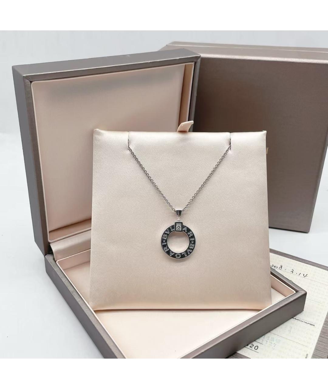 BVLGARI Серебряная подвеска из белого золота, фото 2