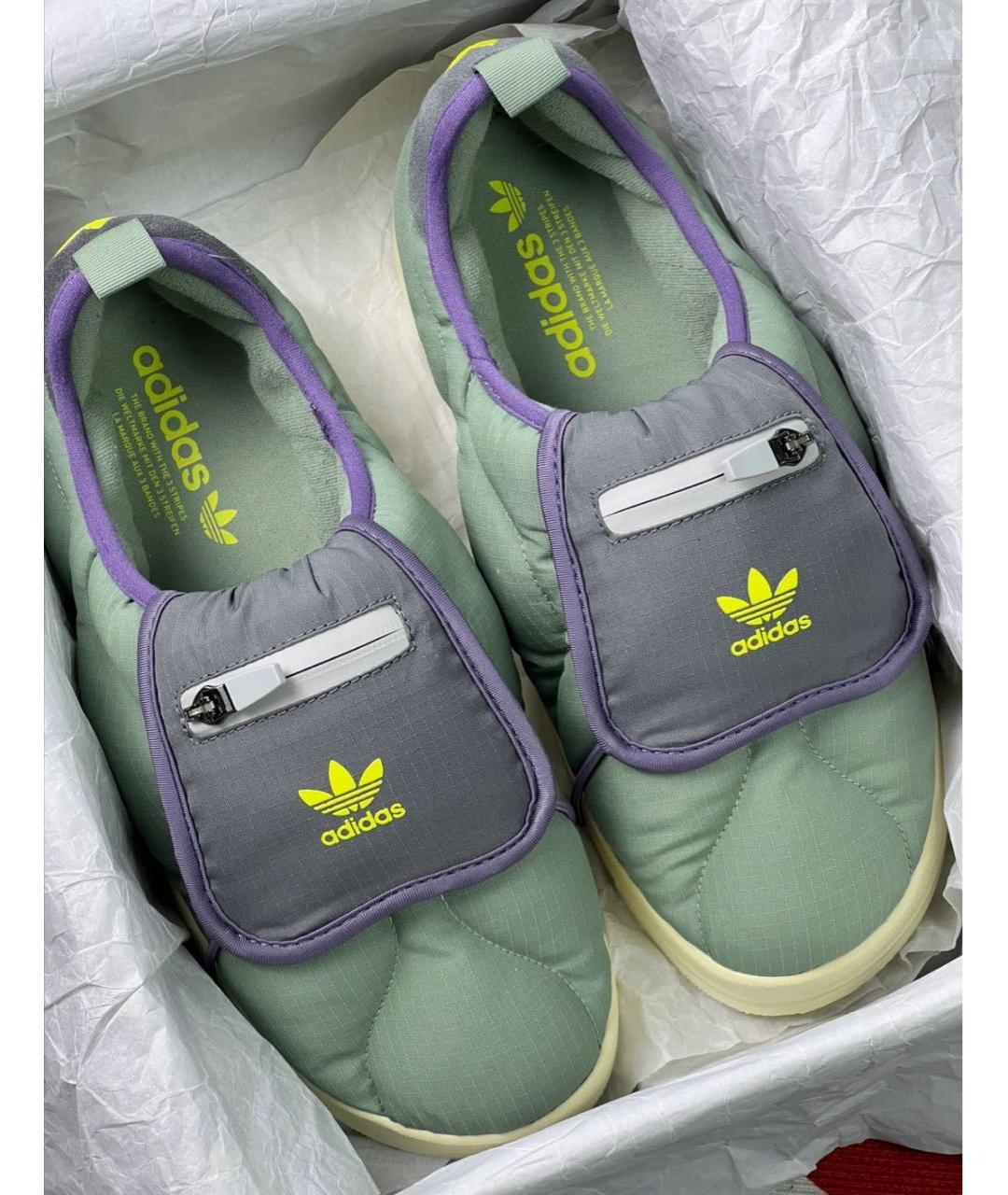 ADIDAS Зеленые синтетические ботинки, фото 5