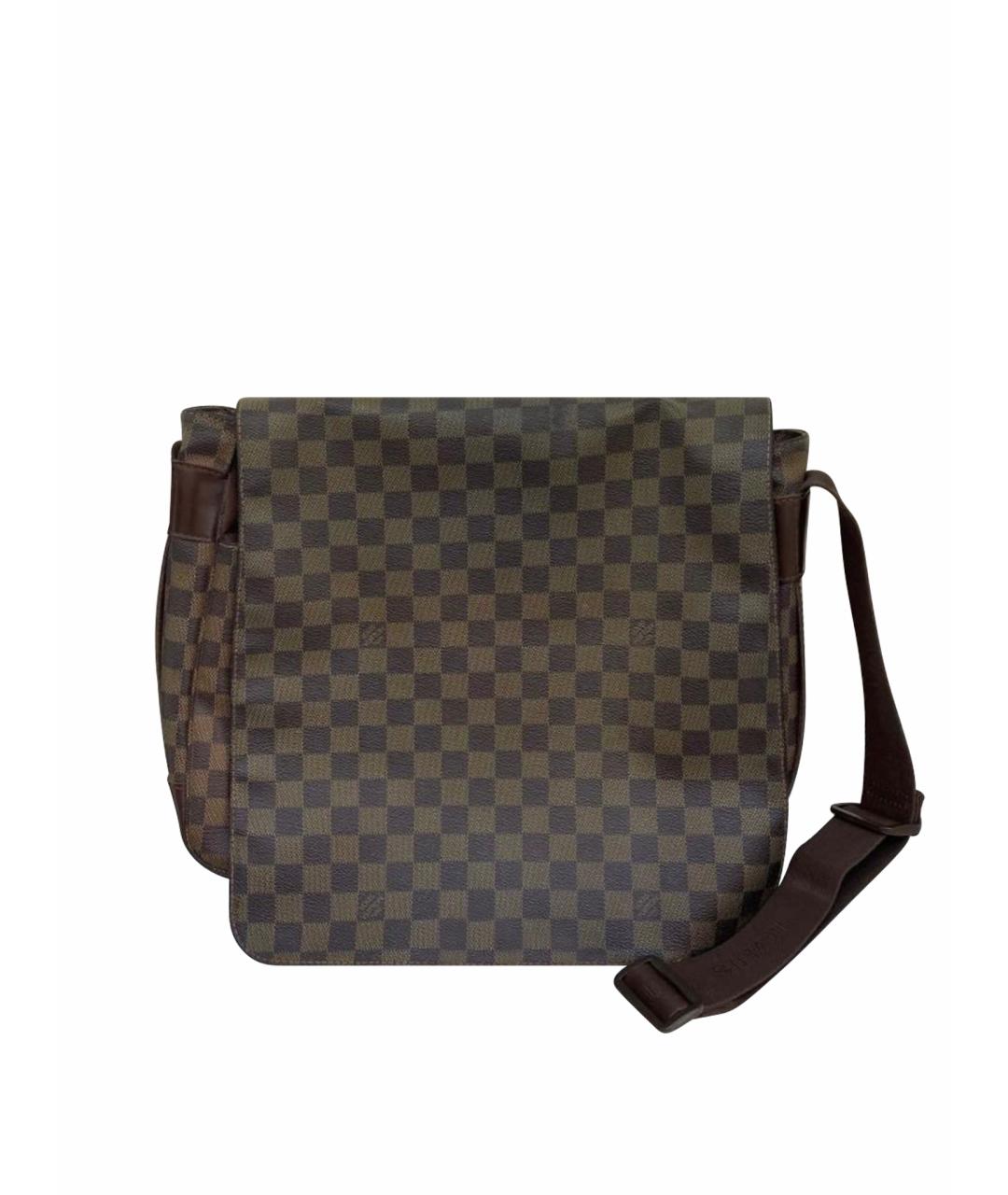 LOUIS VUITTON Коричневая кожаная барсетка, фото 1