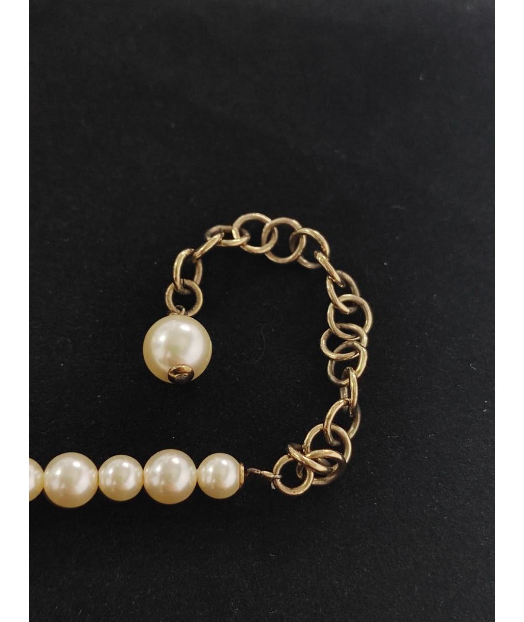 CHANEL Белое жемчужное колье, фото 3