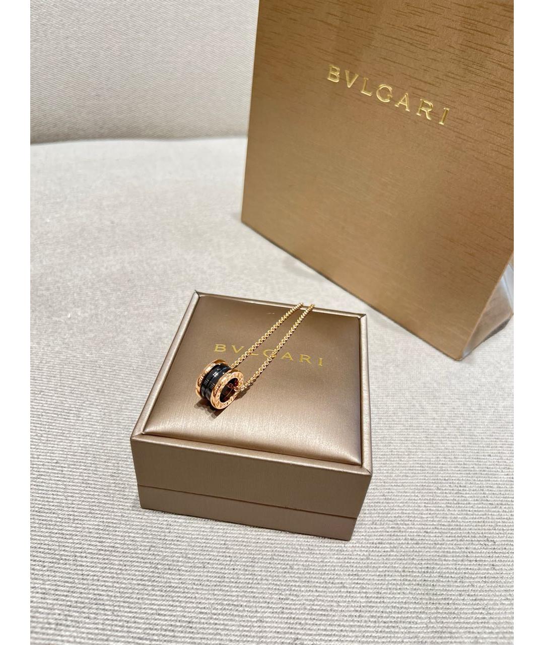 BVLGARI Золотая подвеска из розового золота, фото 5