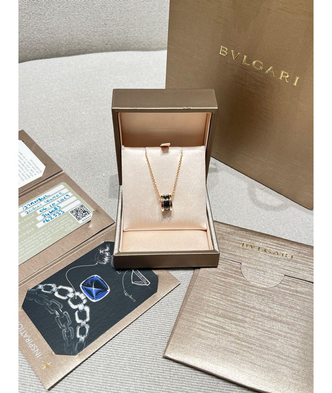 BVLGARI Золотая подвеска из розового золота, фото 8