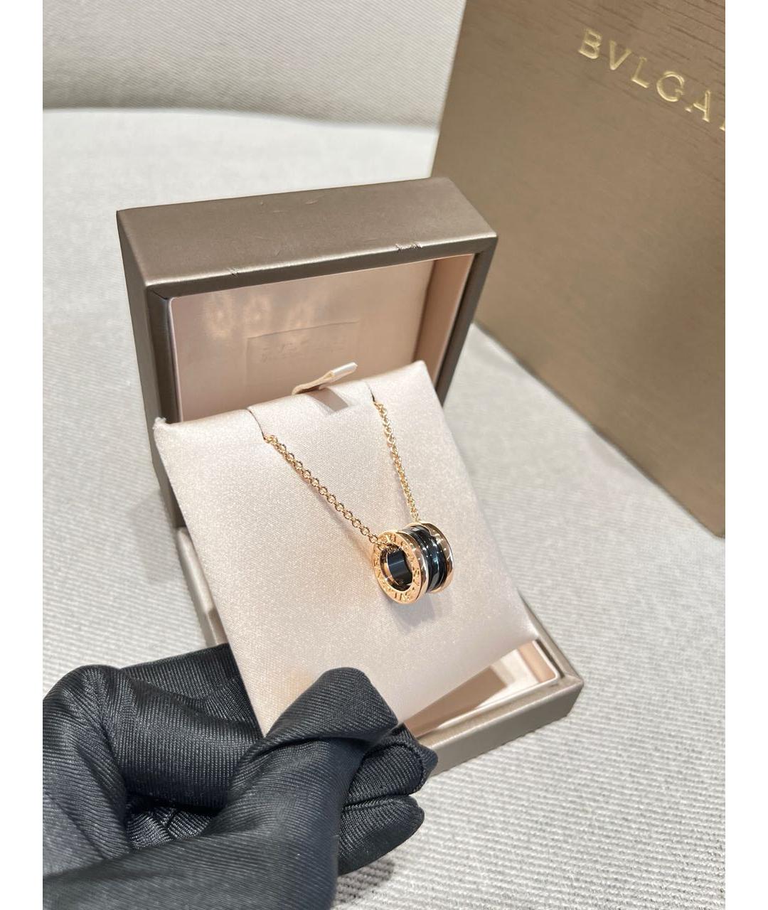 BVLGARI Золотая подвеска из розового золота, фото 3