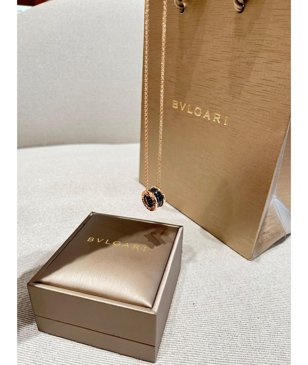 BVLGARI Золотая подвеска из розового золота, фото 6