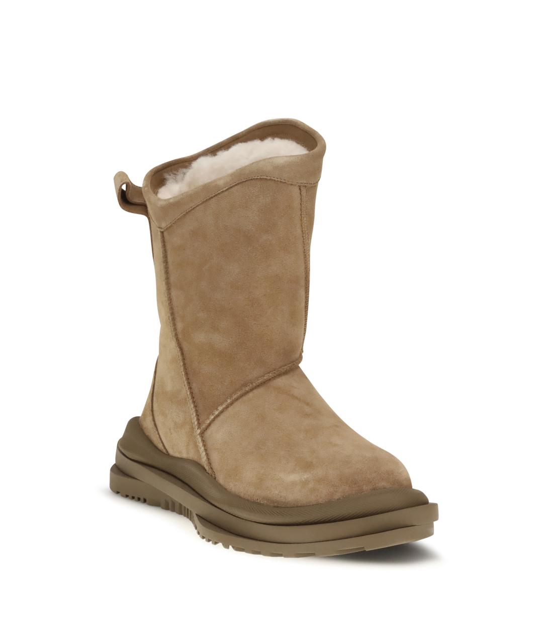UGG Бежевые замшевые высокие ботинки, фото 2