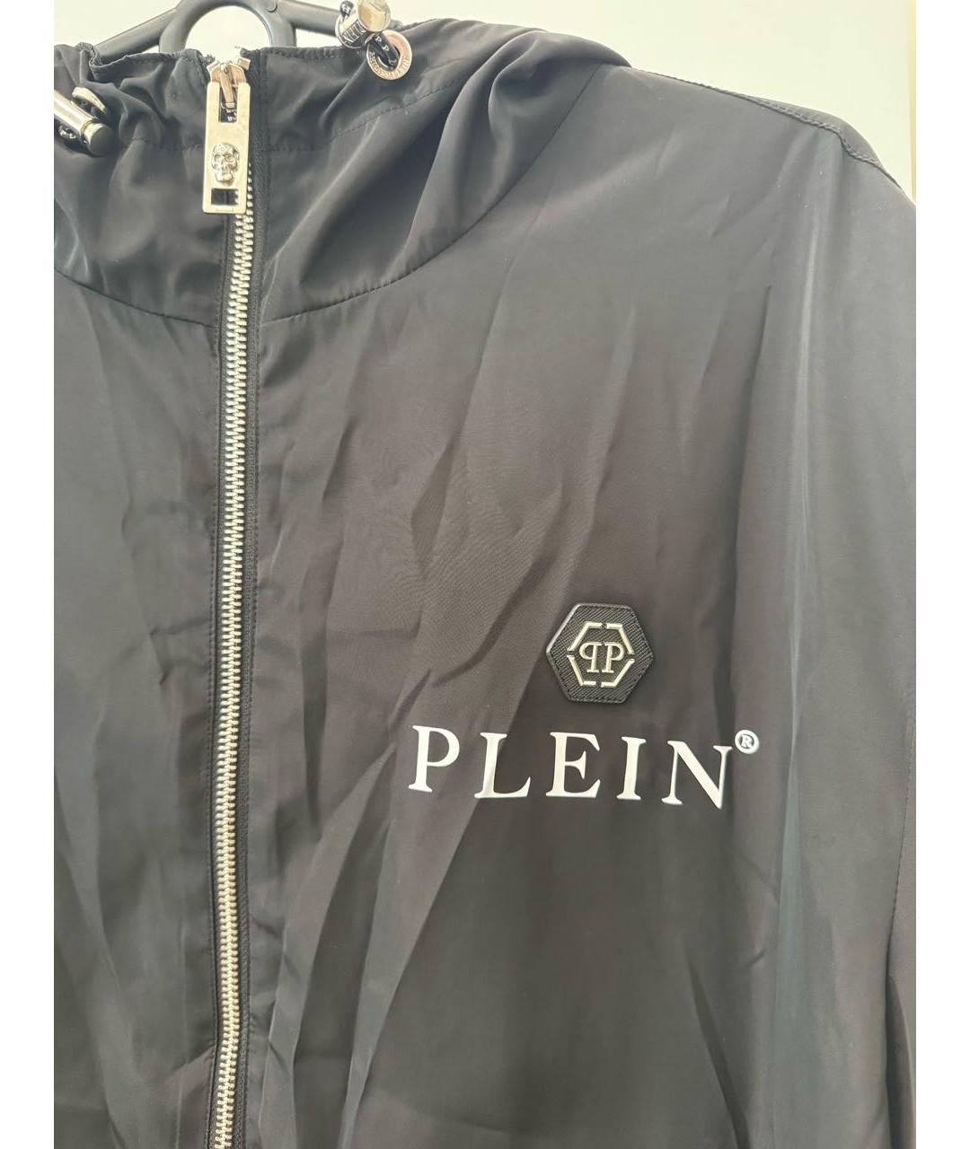 PHILIPP PLEIN Черная полиэстеровая куртка, фото 4