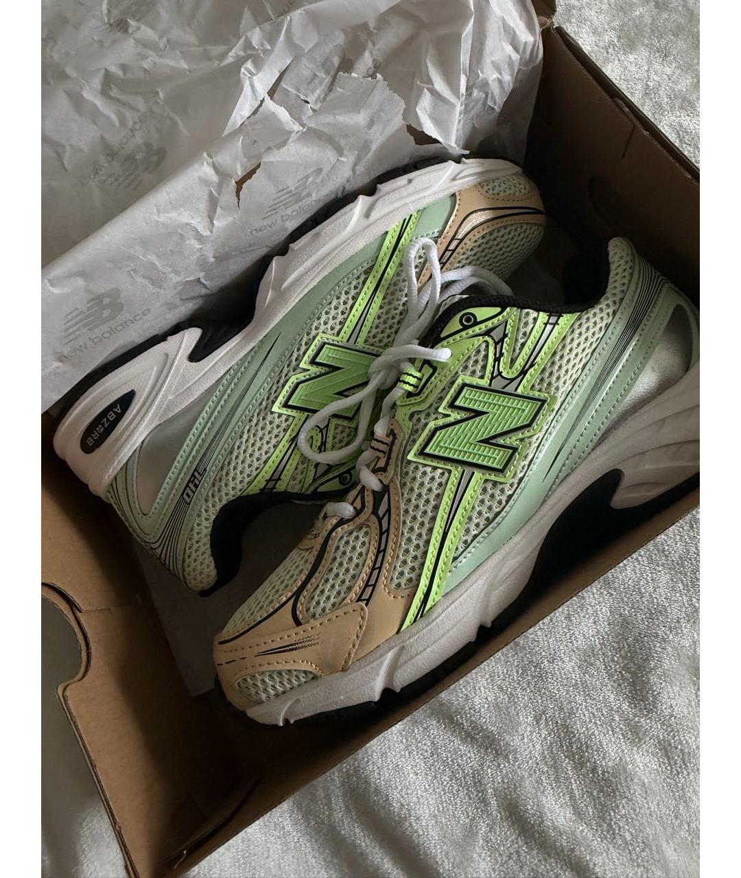 NEW BALANCE Салатовые синтетические кроссовки, фото 6