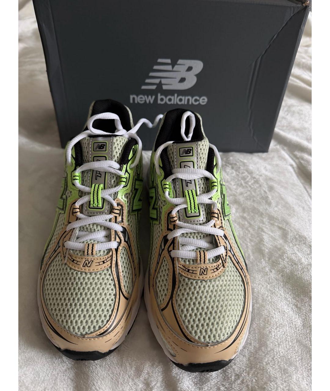 NEW BALANCE Салатовые синтетические кроссовки, фото 2