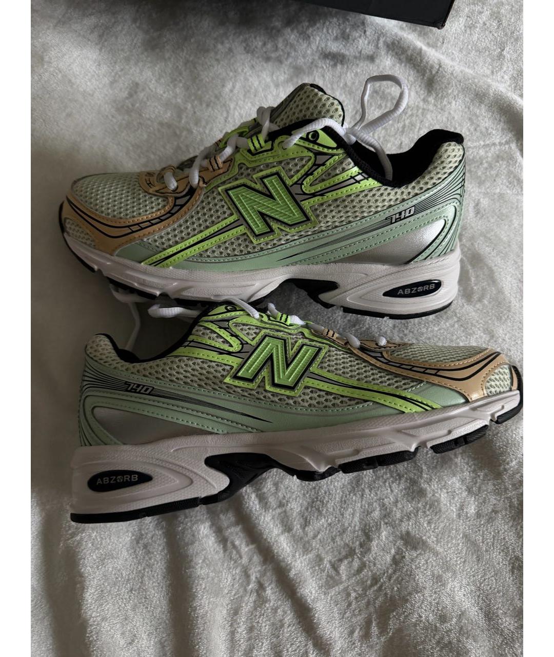NEW BALANCE Салатовые синтетические кроссовки, фото 7