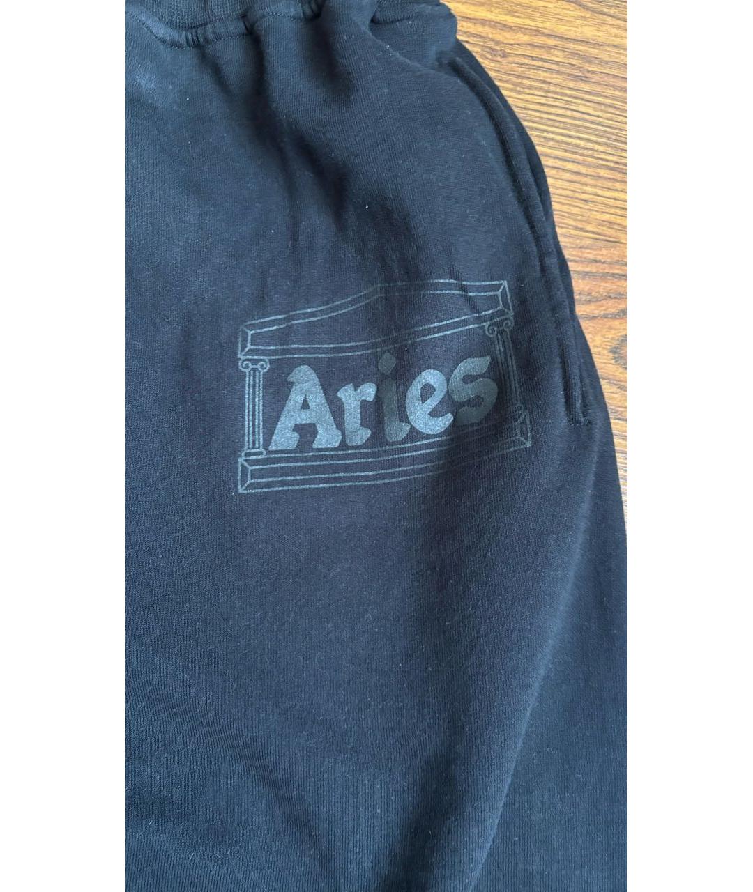 ARIES Черные хлопковые повседневные брюки, фото 4