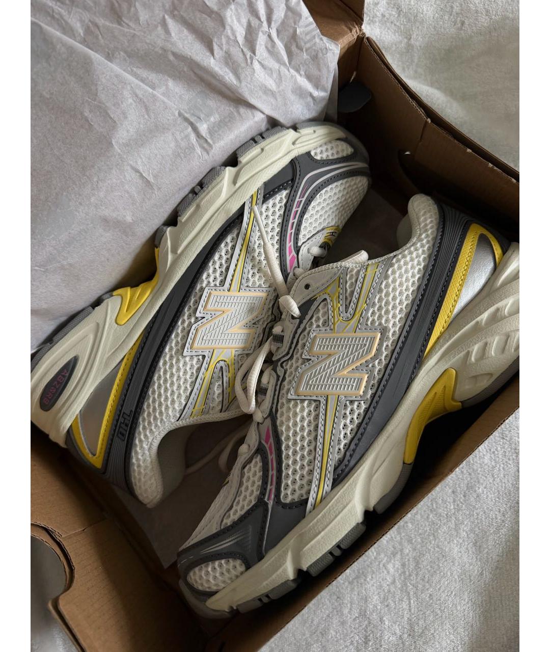 NEW BALANCE Бежевые синтетические кроссовки, фото 7