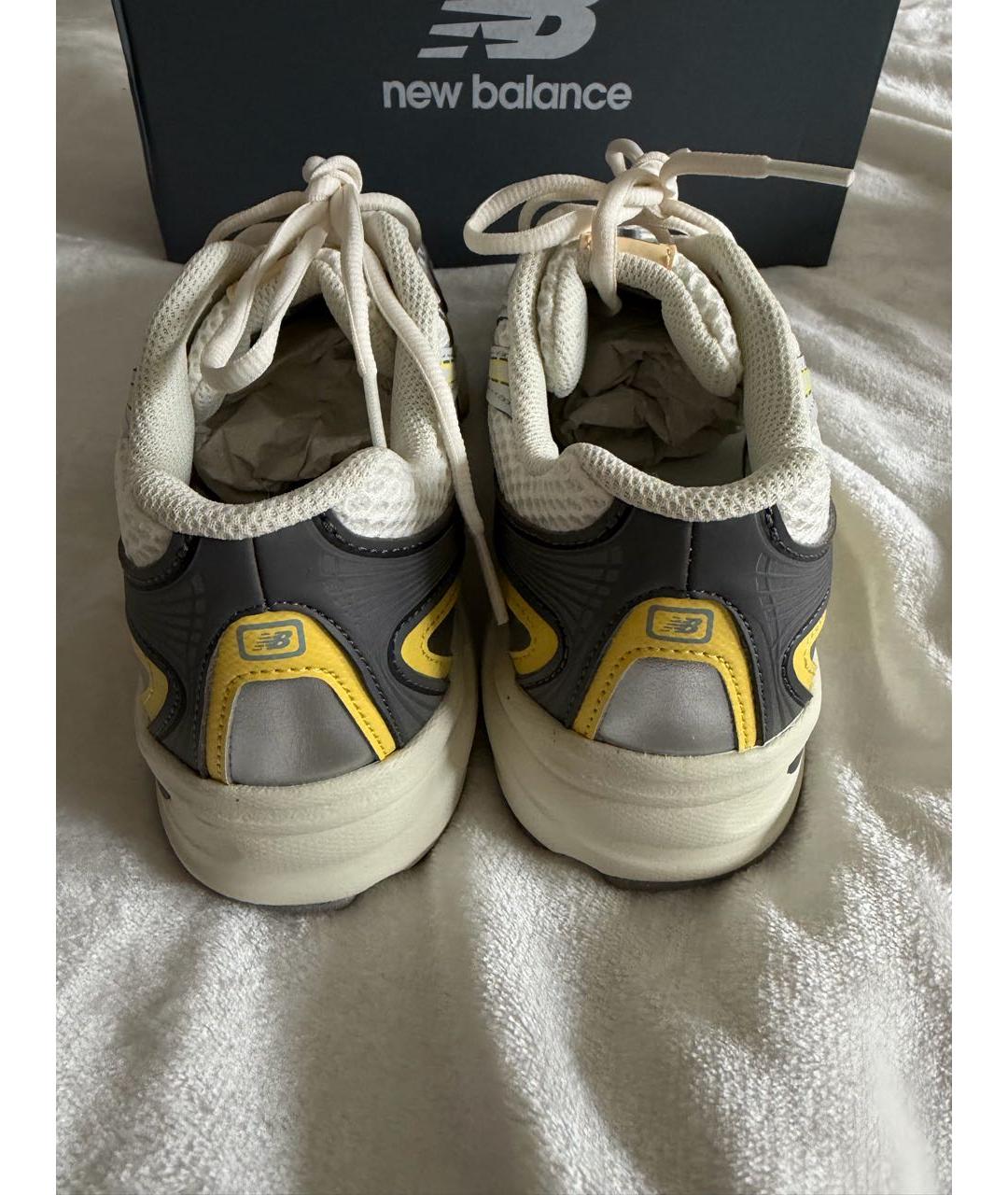 NEW BALANCE Бежевые синтетические кроссовки, фото 4