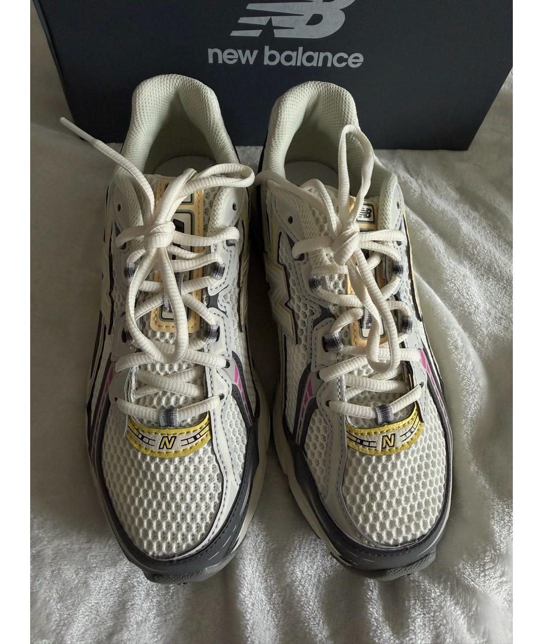 NEW BALANCE Бежевые синтетические кроссовки, фото 2