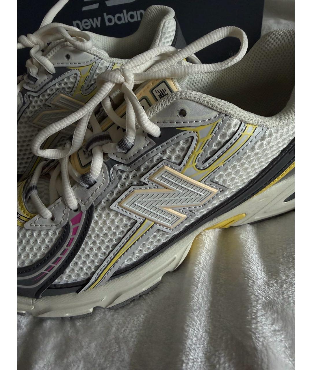 NEW BALANCE Бежевые синтетические кроссовки, фото 5