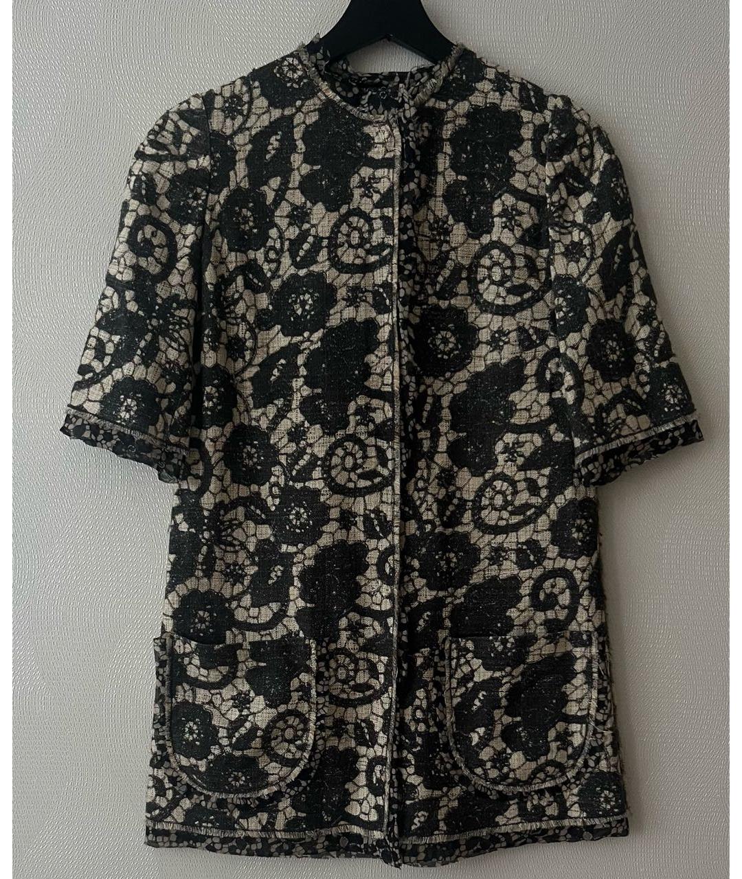 DOLCE&GABBANA Коричневый шелковый жакет/пиджак, фото 7
