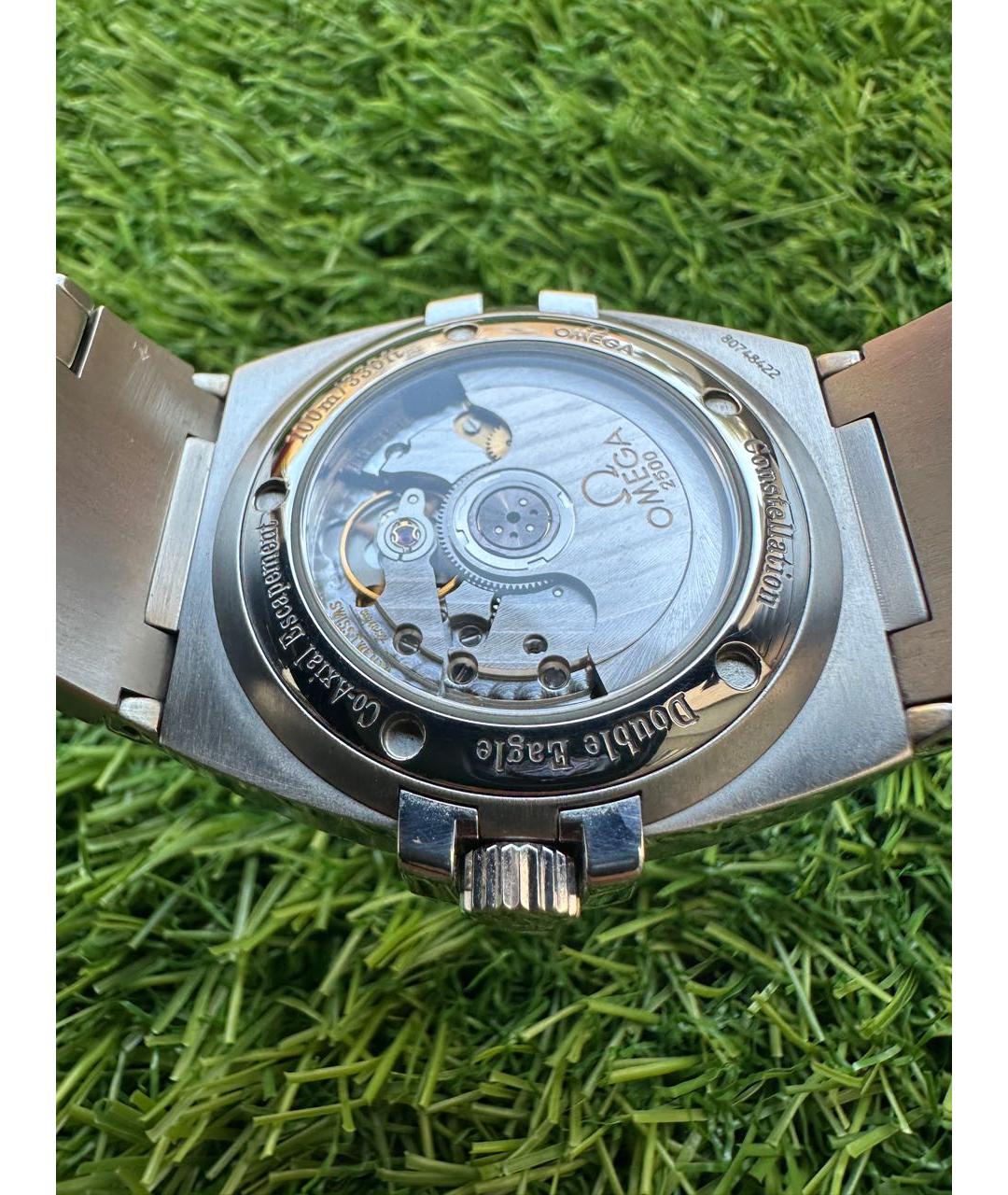 OMEGA Серебряные металлические часы, фото 2