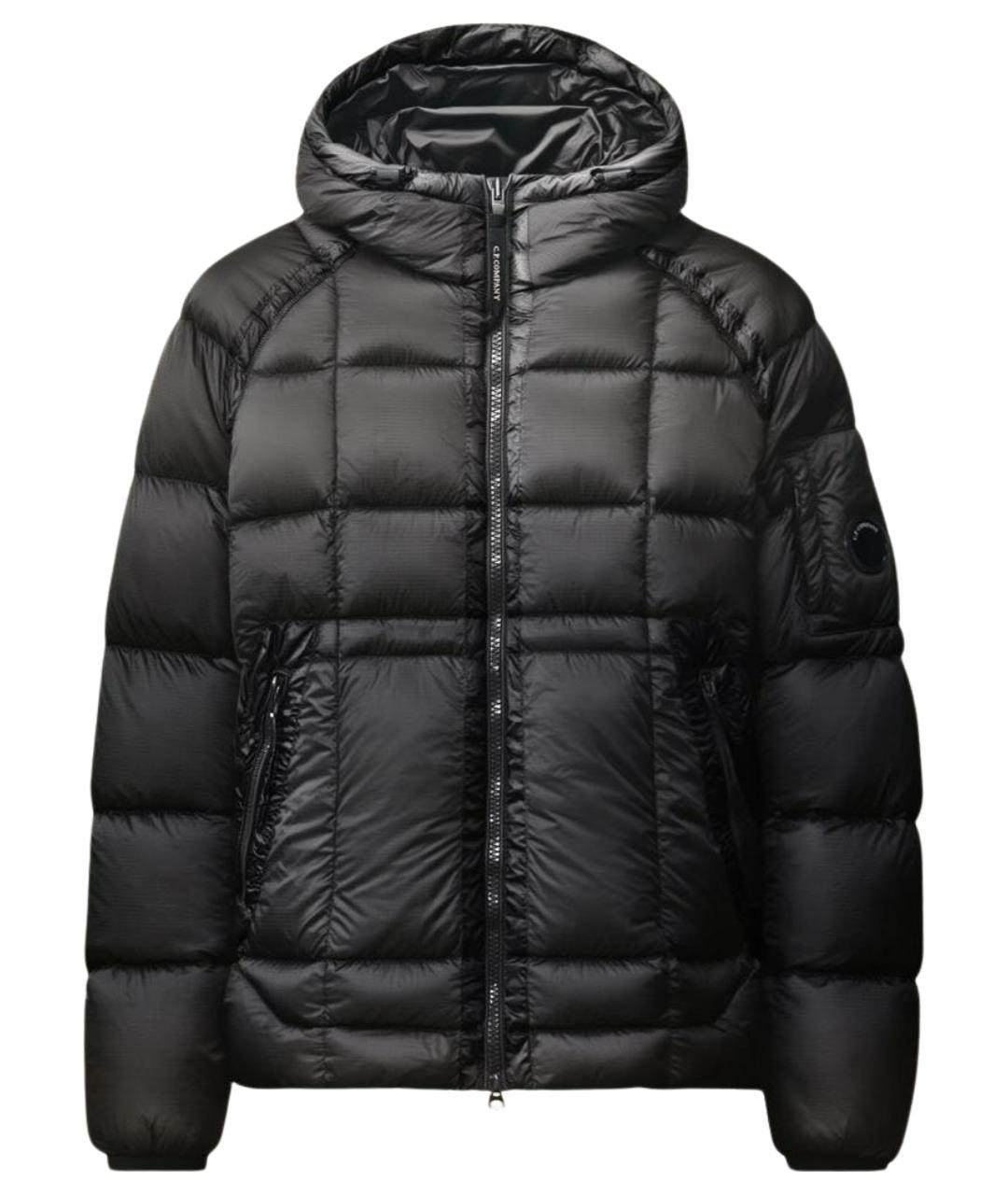 CP COMPANY Черный нейлоновый пуховик, фото 1