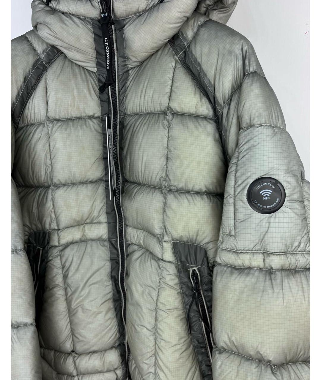 CP COMPANY Серый нейлоновый пуховик, фото 2