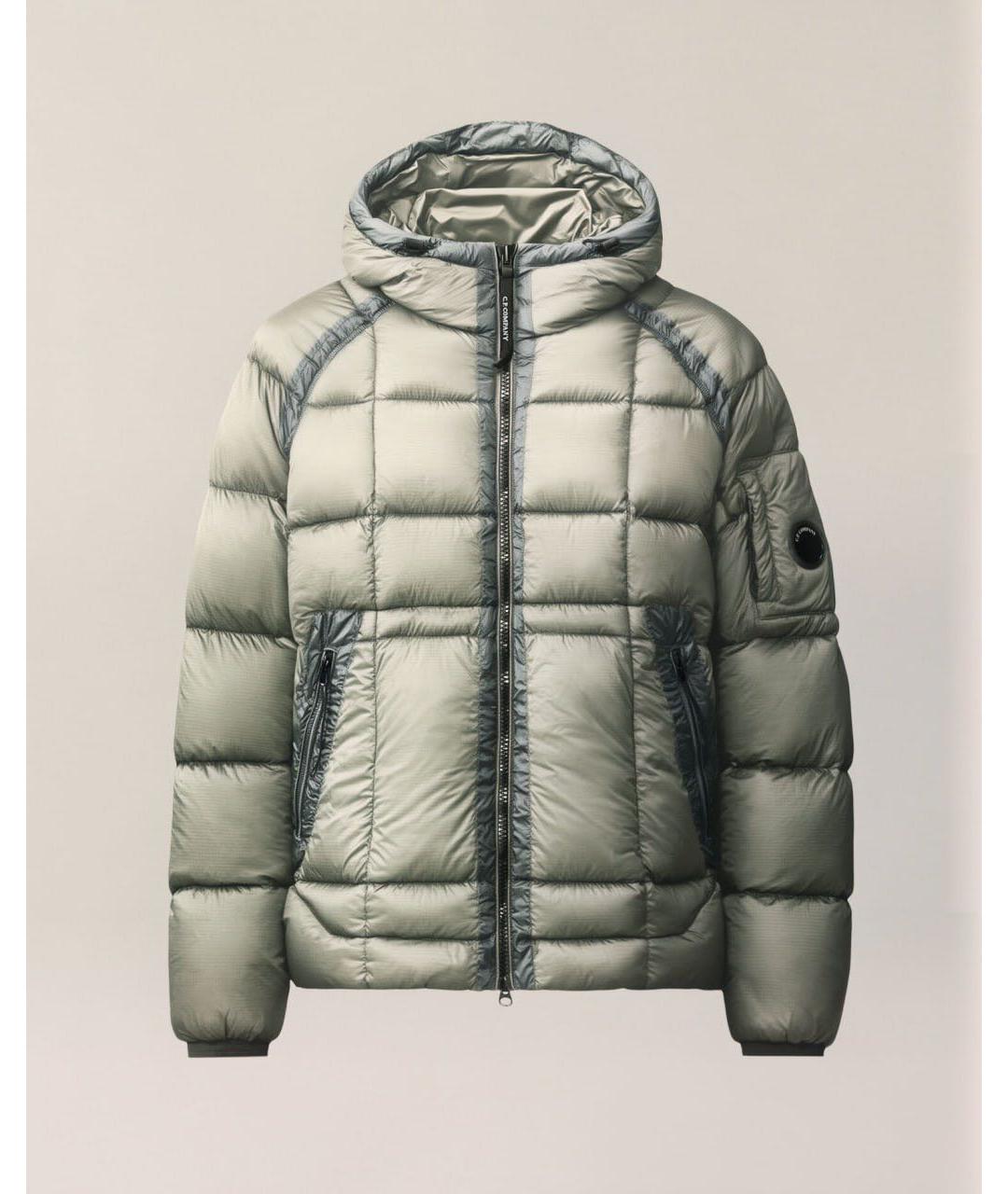 CP COMPANY Серый нейлоновый пуховик, фото 3