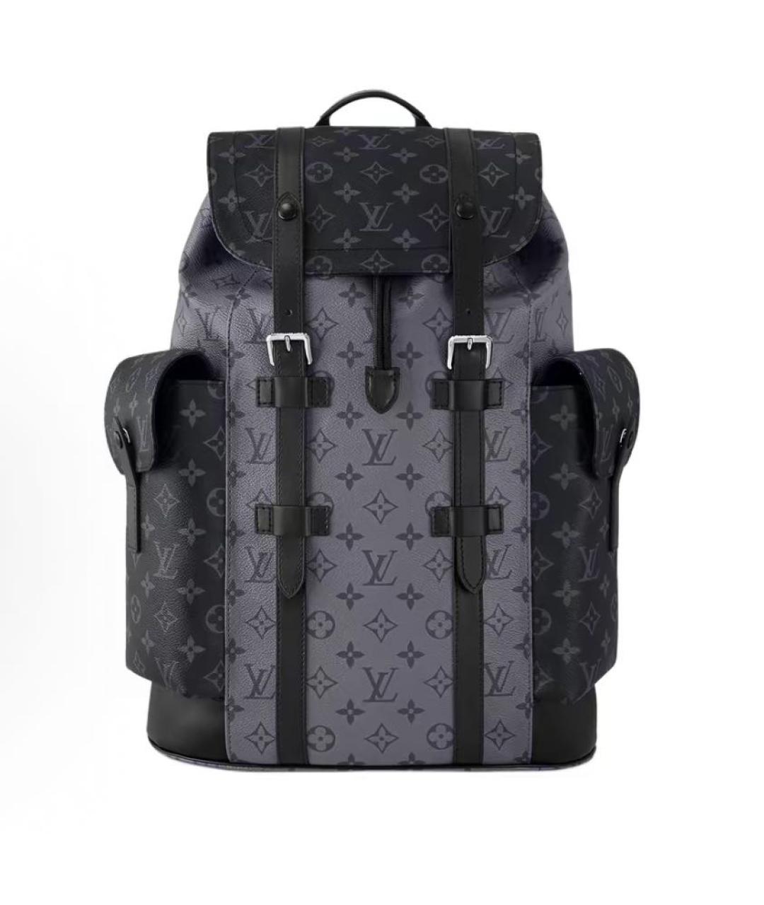 LOUIS VUITTON Черный рюкзак из канвы, фото 5