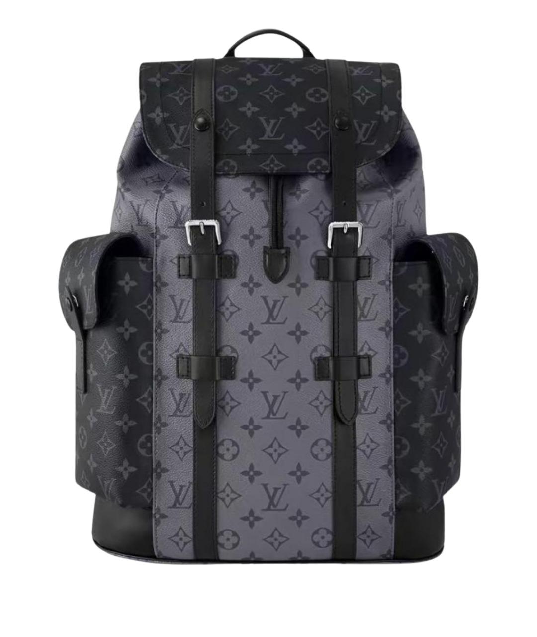 LOUIS VUITTON Черный рюкзак из канвы, фото 1