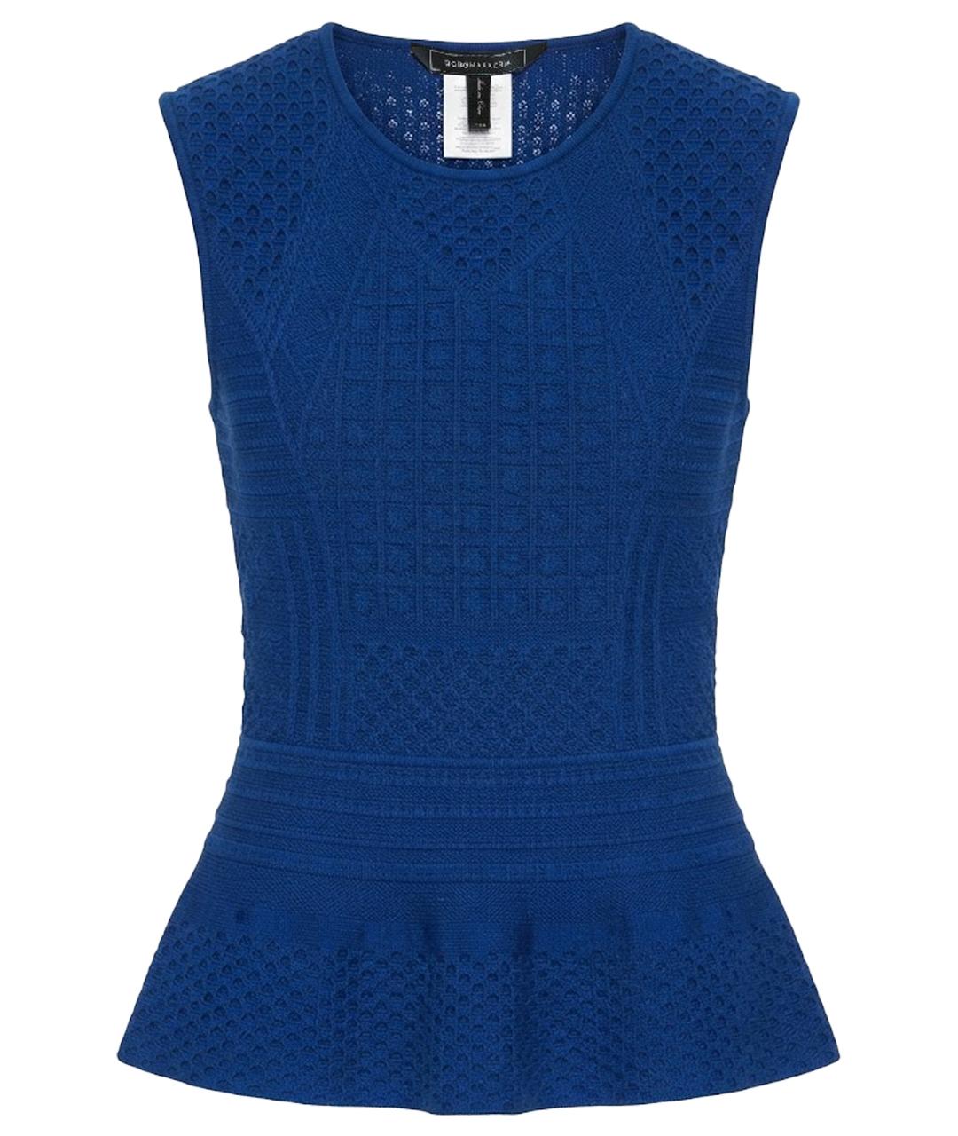 BCBG MAXAZRIA Синий шелковый джемпер / свитер, фото 1