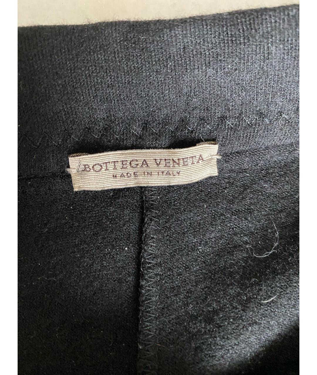 BOTTEGA VENETA Черные шерстяные брюки широкие, фото 3