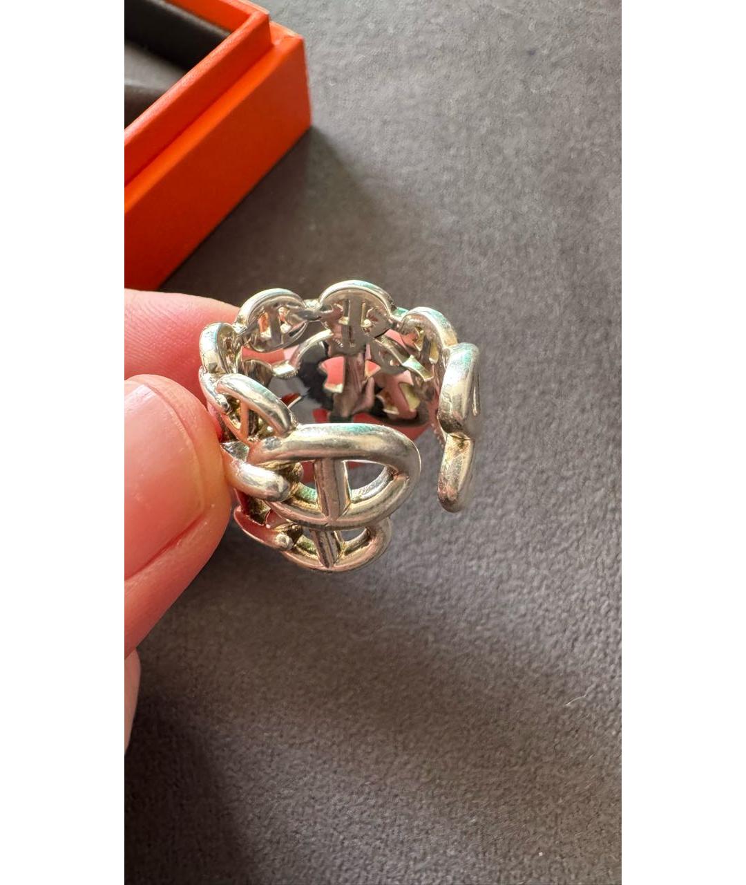 HERMES Серебряное серебряное кольцо, фото 2