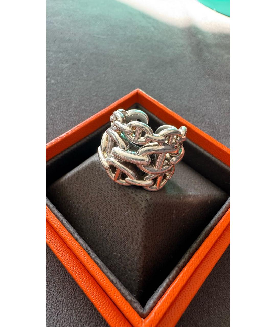 HERMES Серебряное серебряное кольцо, фото 5