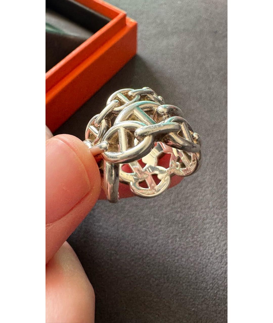 HERMES Серебряное серебряное кольцо, фото 3