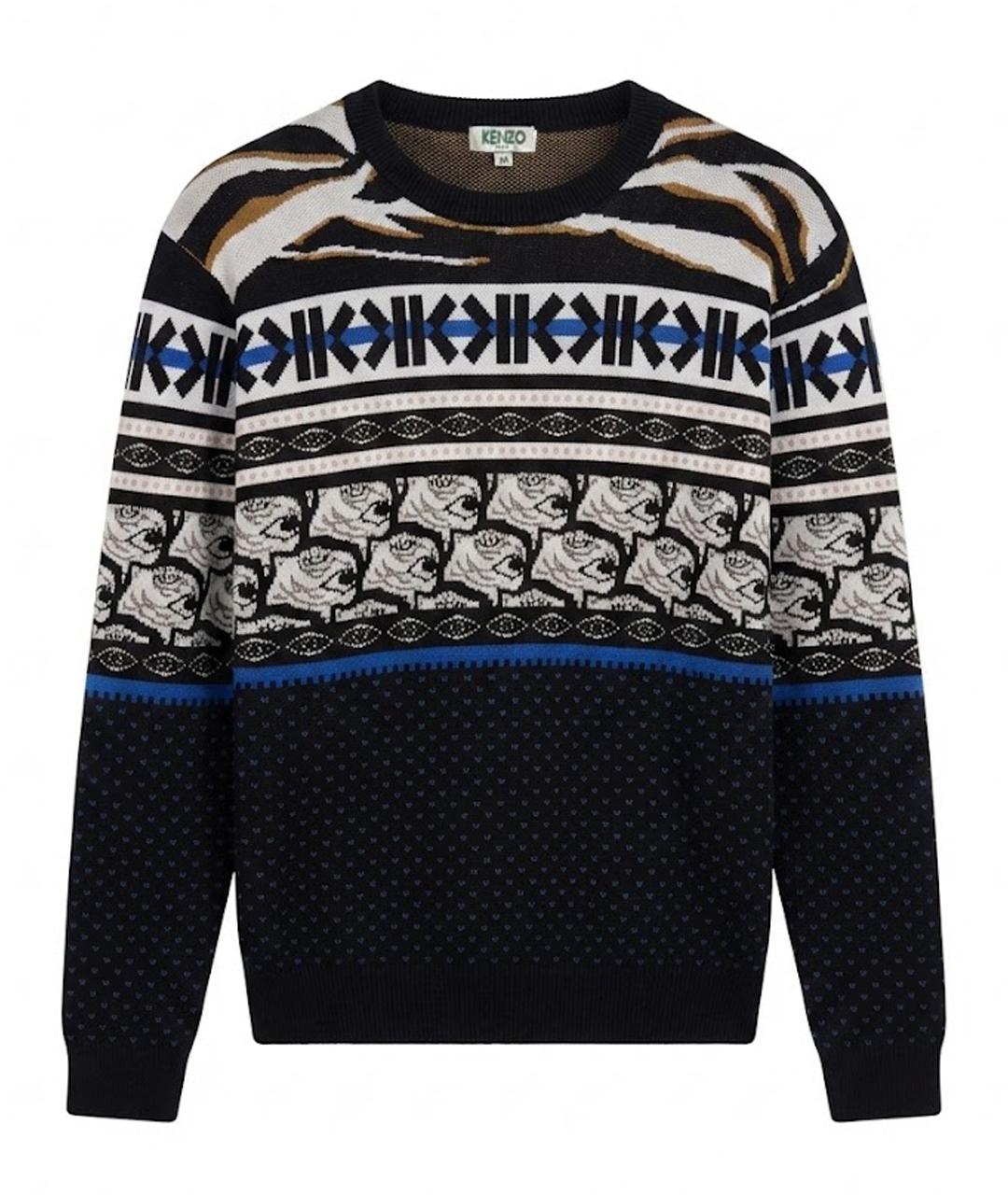 KENZO Черный вискозный джемпер / свитер, фото 1