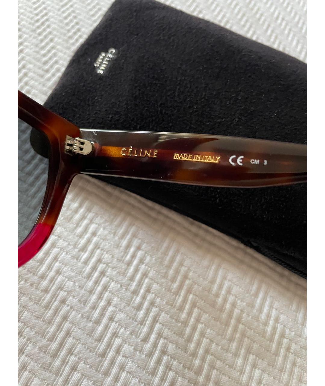 CELINE PRE-OWNED Мульти пластиковые солнцезащитные очки, фото 2